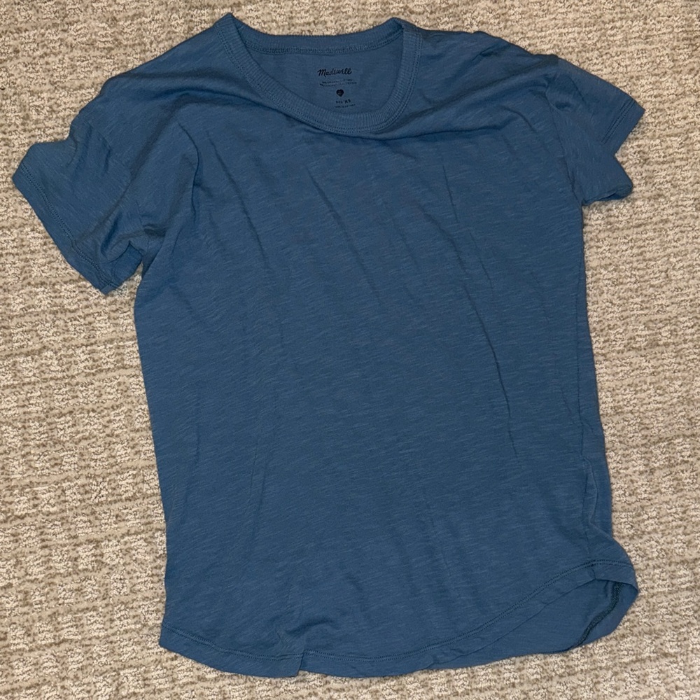 Madewell Slate Blue Short Sleeve Tee